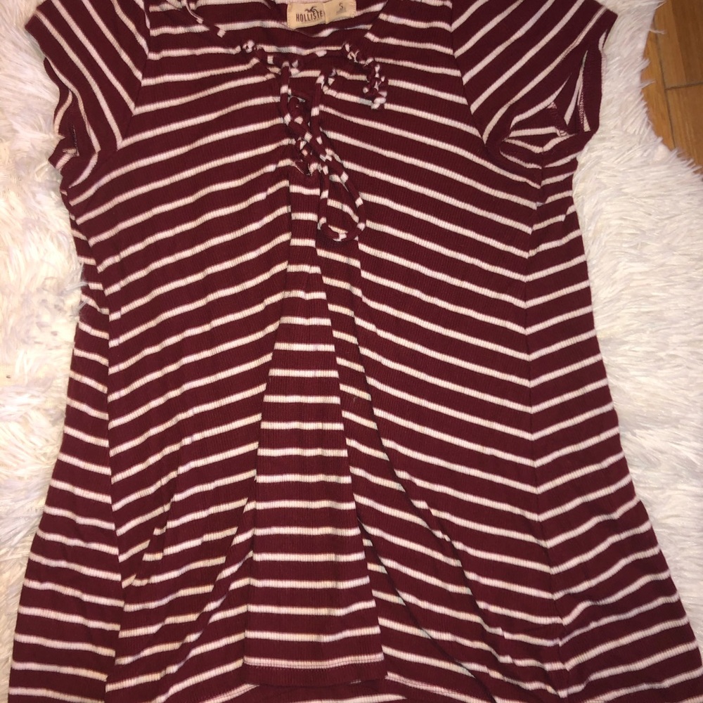 Holister Lace up tshirt